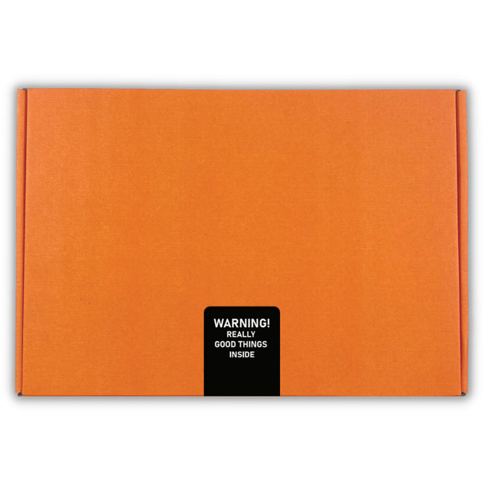 Vrolijke sokken met chocolade Giftbox After Party Oranje