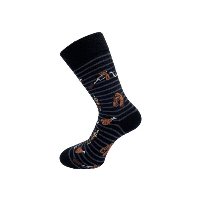 Vrolijke sokken met chocolade Giftbox After Party Oranje