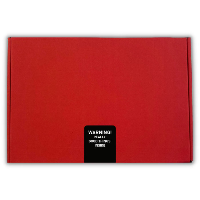 Naadloze sokken met chocolade Giftbox Glens Rood