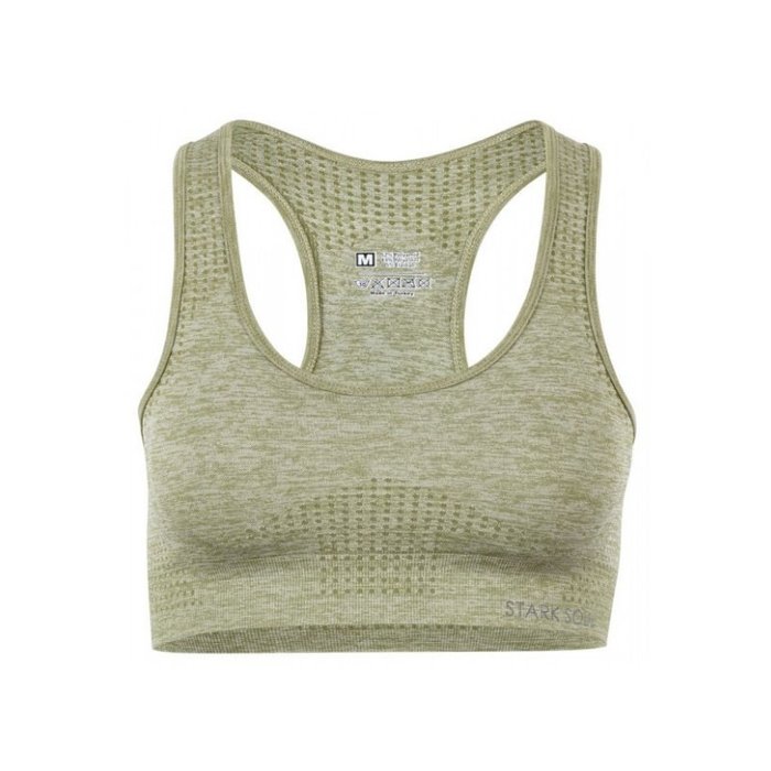 Padded Sportbeha Racerback Naadloos Groen