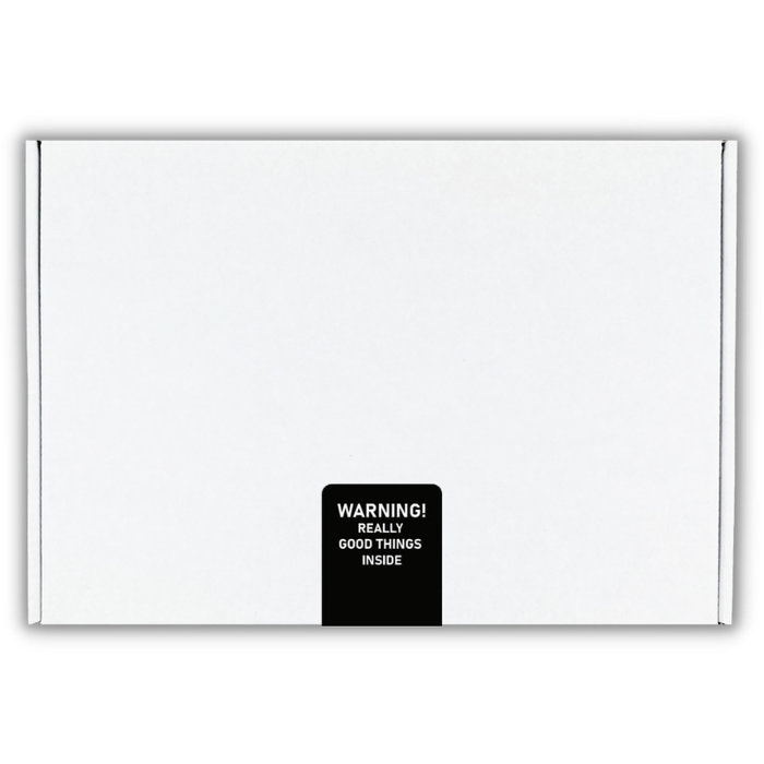 Naadloze sokken met chocolade Giftbox Munros Wit