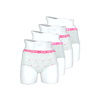 Dames boxershorts 4-Pack Katoen Grijs-Roze