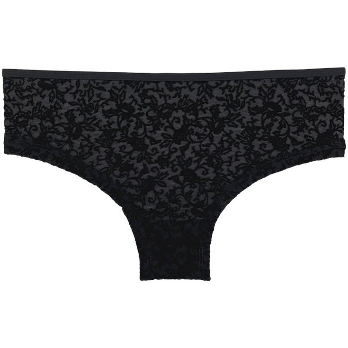 3 stuks Dames Hipster bloemen zwart-grijs-paars