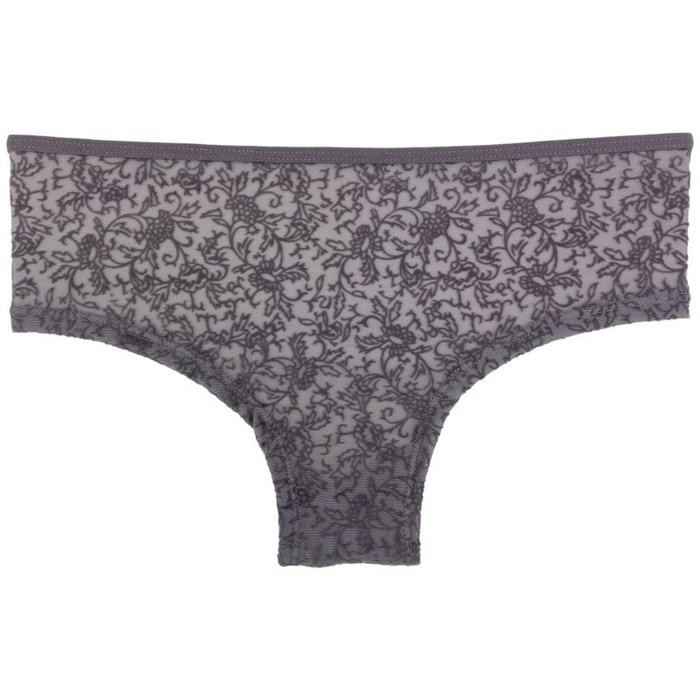 3 stuks Dames Hipster bloemen zwart-grijs-paars