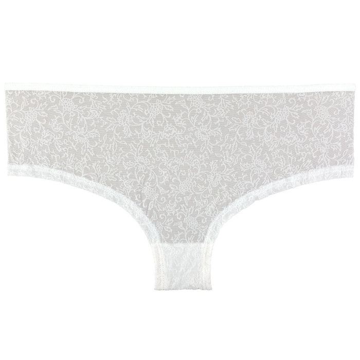 3 stuks Dames Hipster bloemen marineblauw-ecru-lichtblauw