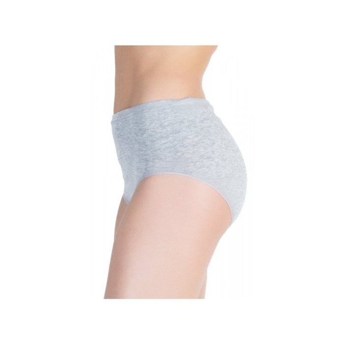 3 stuks Katoenen dames slips High Waist Zwart-Grijs-Wit