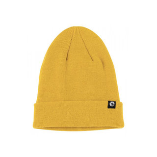 Gebreide muts Fleece voering Geel