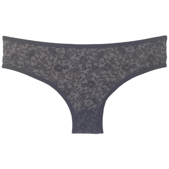 3 stuks Dames slips bloemen zwart-grijs-paars