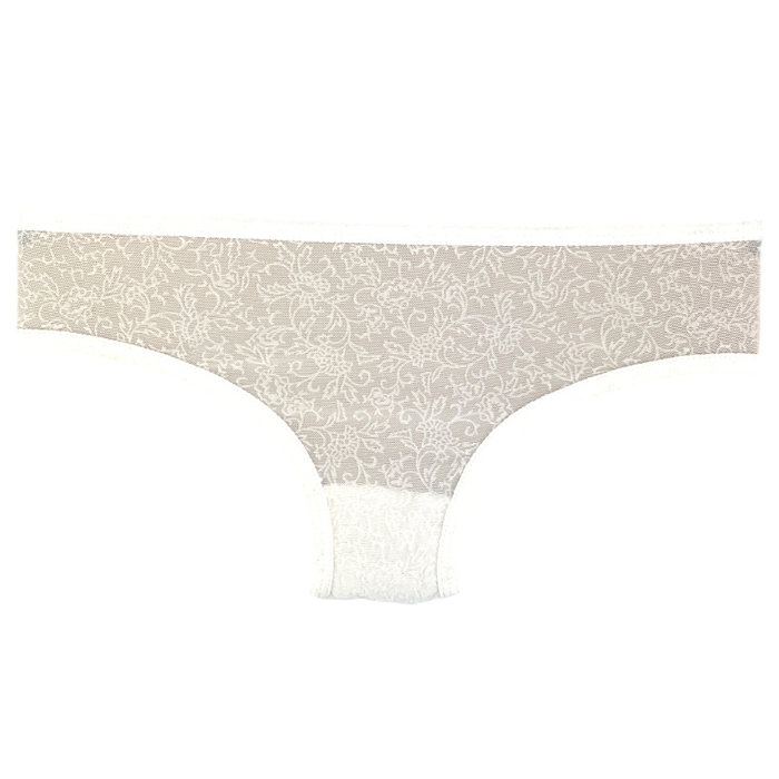 3 stuks Dames slips bloemen marineblauw-ecru-lichtblauw