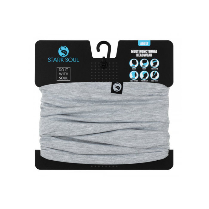 Nekwarmer Multifunctioneel Lichtgrijs gemêleerd