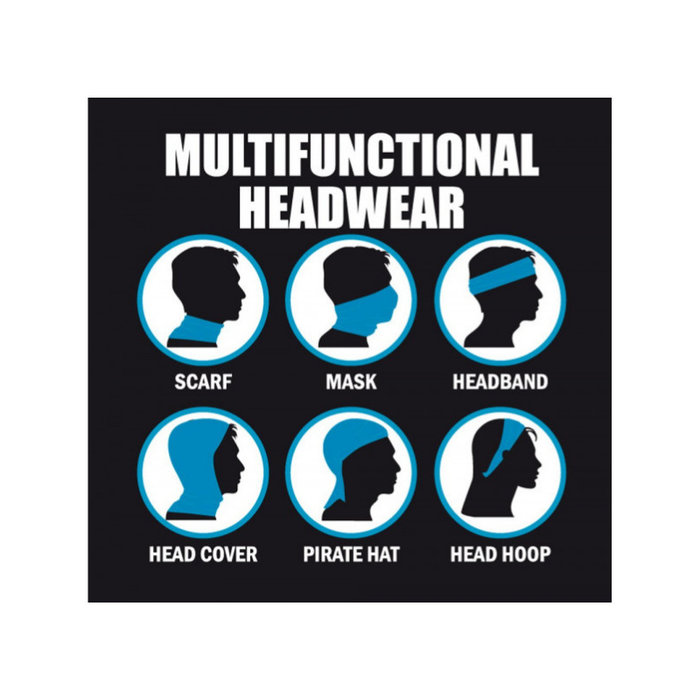 Nekwarmer Multifunctioneel Blauw Oranje