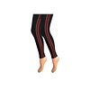 Dames legging Katoen Gestreept Zwart-Rood