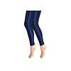 Dames legging Katoen Blauwe streep Zwart