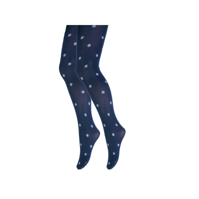 Panty Meisjes Stippen Marineblauw/Wit