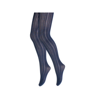 Panty Meisjes Ajour Marineblauw