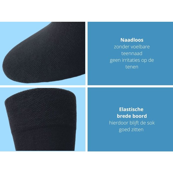 Naadloze sokken - Gold Label - Zwart