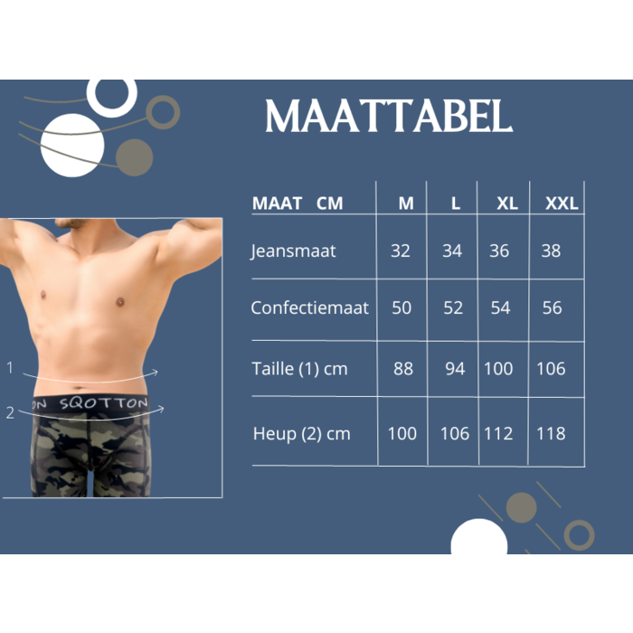 Boxershort - SQOTTON® - Camouflage - Kaki