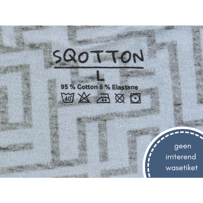 Boxershort - SQOTTON® - Doolhof - Grijs