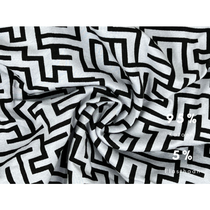 Boxershort - SQOTTON® - Doolhof - Grijs