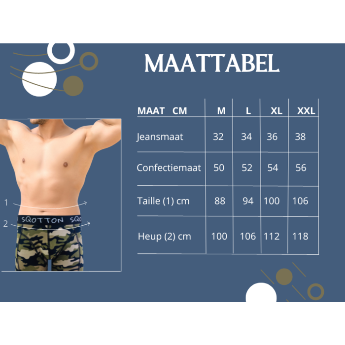 Boxershort - SQOTTON® - Camouflage - Groen