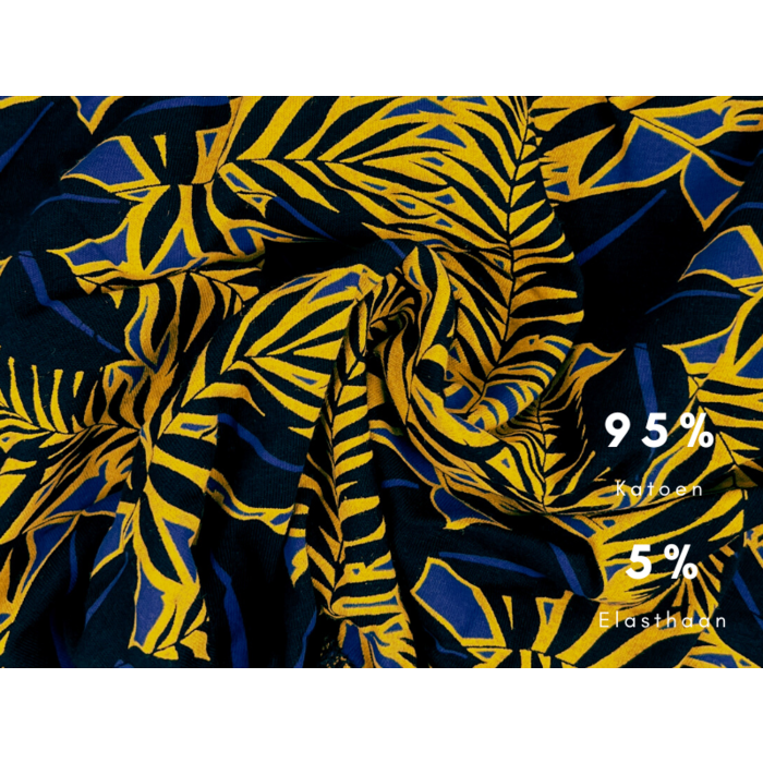 Boxershort - SQOTTON® - Jungle - Geel/Zwart