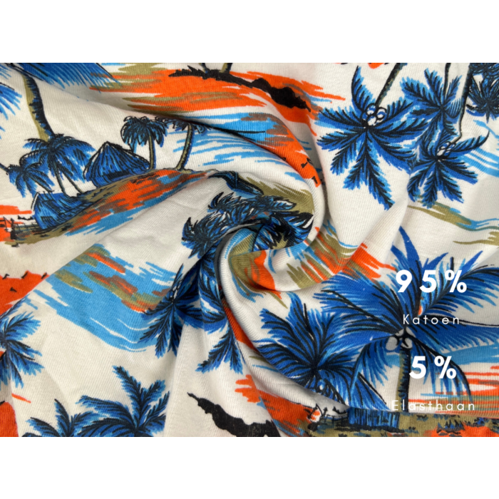 Boxershort - SQOTTON® - Tropical - Ecru