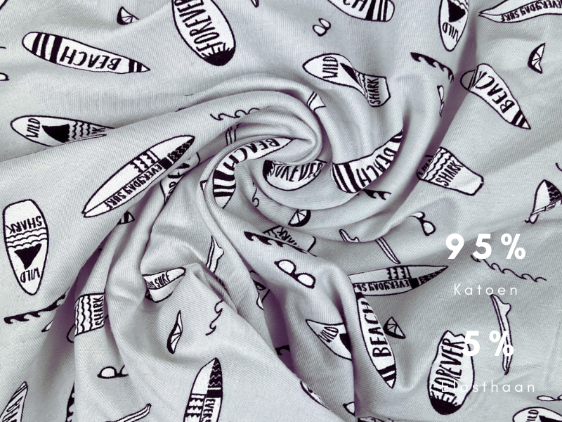 SQOTTON - Boxershort - Beach - Grijs