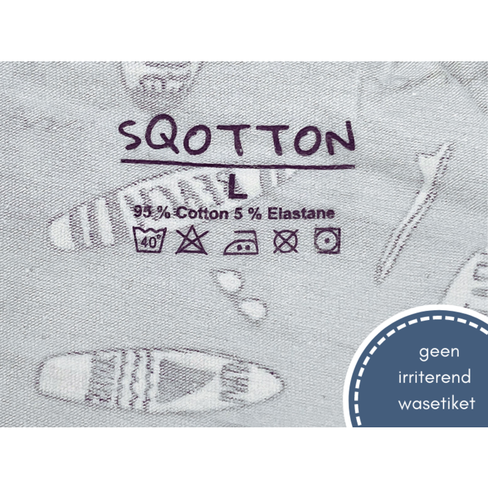 SQOTTON - Boxershort - Beach - Grijs