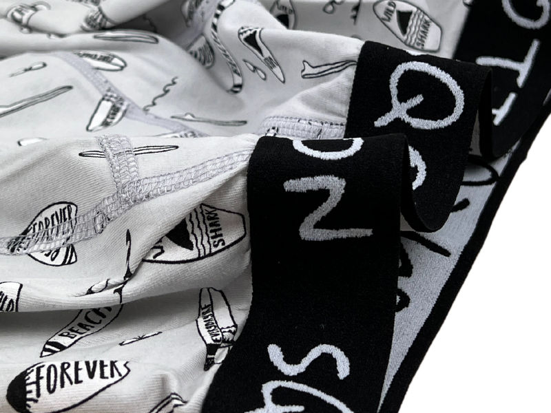 SQOTTON - Boxershort - Beach - Grijs