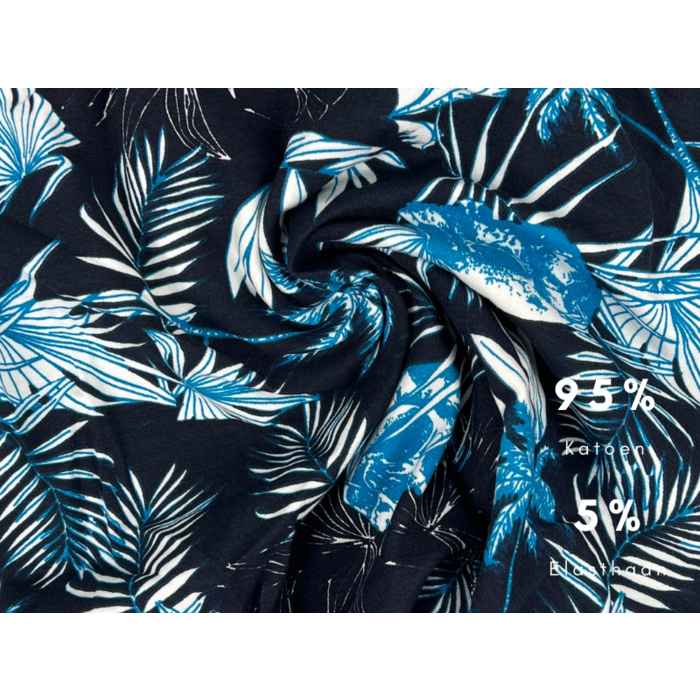 Boxershort - SQOTTON® - Jungle - Marineblauw