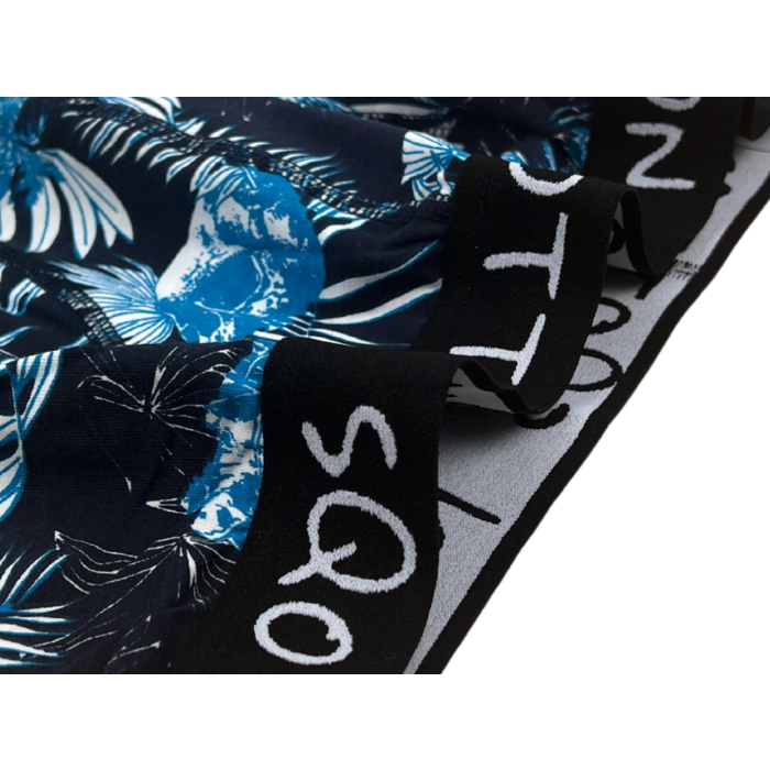 Boxershort - SQOTTON® - Jungle - Marineblauw