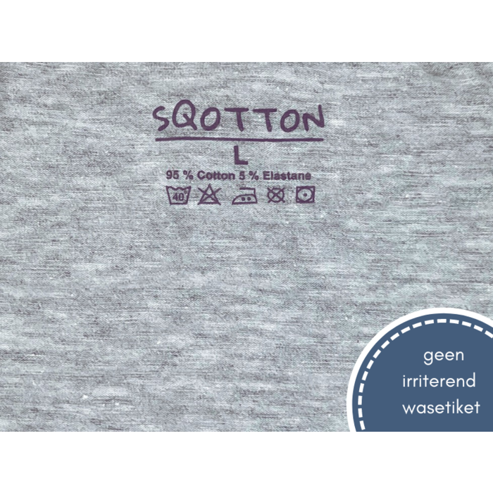 Boxershort - SQOTTON® - Basic - Grijs