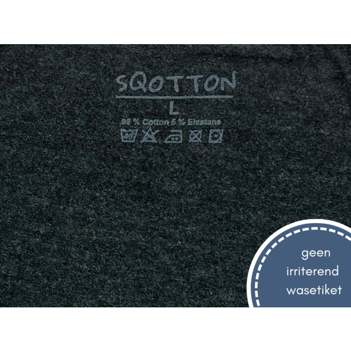 Boxershort - SQOTTON® - Basic - Antraciet