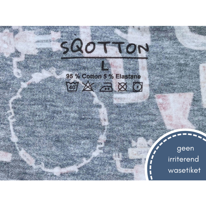 Boxershort - SQOTTON® - Robots - Zwart