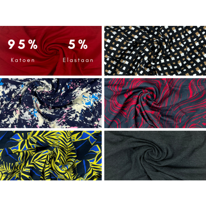 Heren boxershorts SQOTTON® 6 stuks Spetters/Jungle
