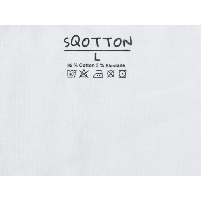 Heren boxershort SQOTTON® Lange Pijp Wit