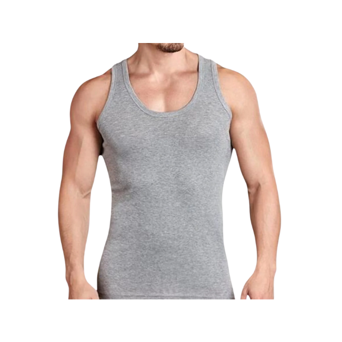 9 stuks Onderhemd 100% Katoen Grijs