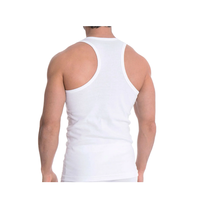 9 stuks Halterhemd 100% Katoen Wit