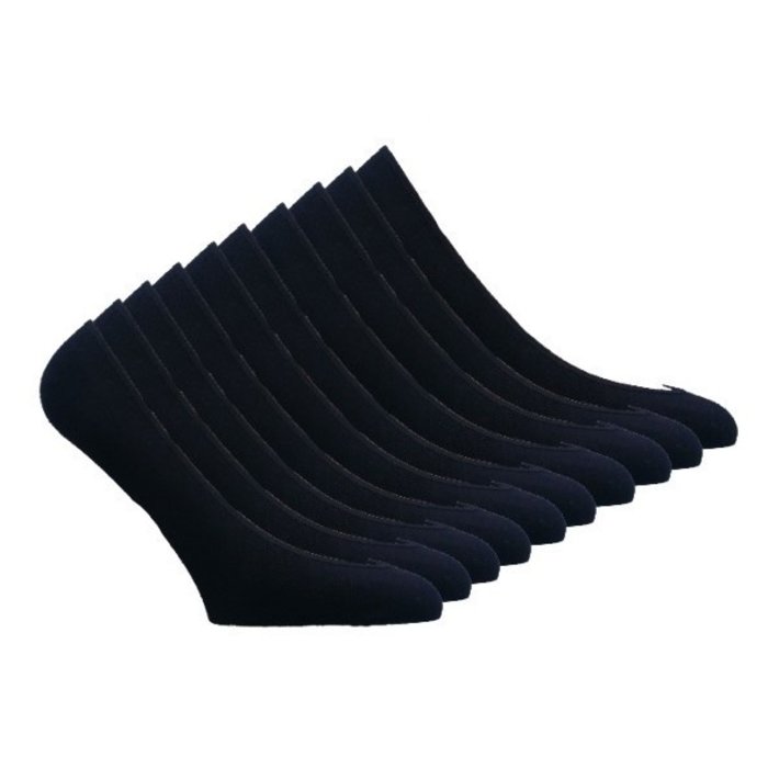 10 paar Dames kousenvoetjes naadloos zwart