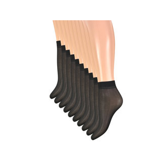 10 paar pantysokken 20 denier zwart