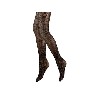 Glitterpanty visgraat zwart-goud