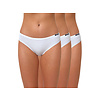 3 stuks dames slips low waist wit