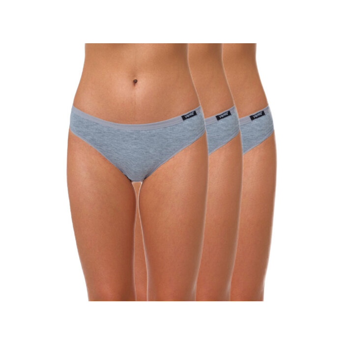 3 stuks Dames slips low waist grijs
