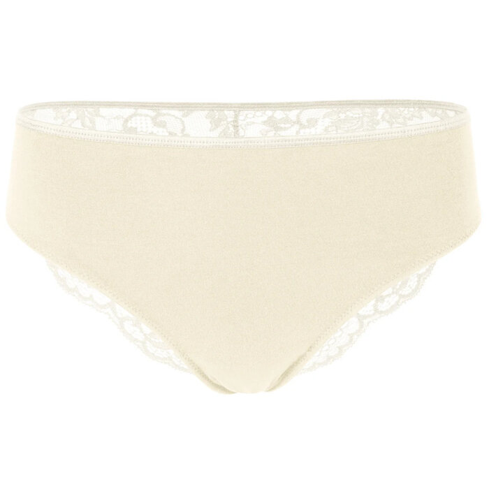 Damesslip met kant bamboe ondergoed 3 stuks champagne