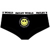 Dames onderbroek hipster smiley world zwart