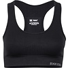 Padded sportbeha racerback naadloos zwart