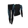 Dames Thermo sportset shirt & legging zwart/turquoise