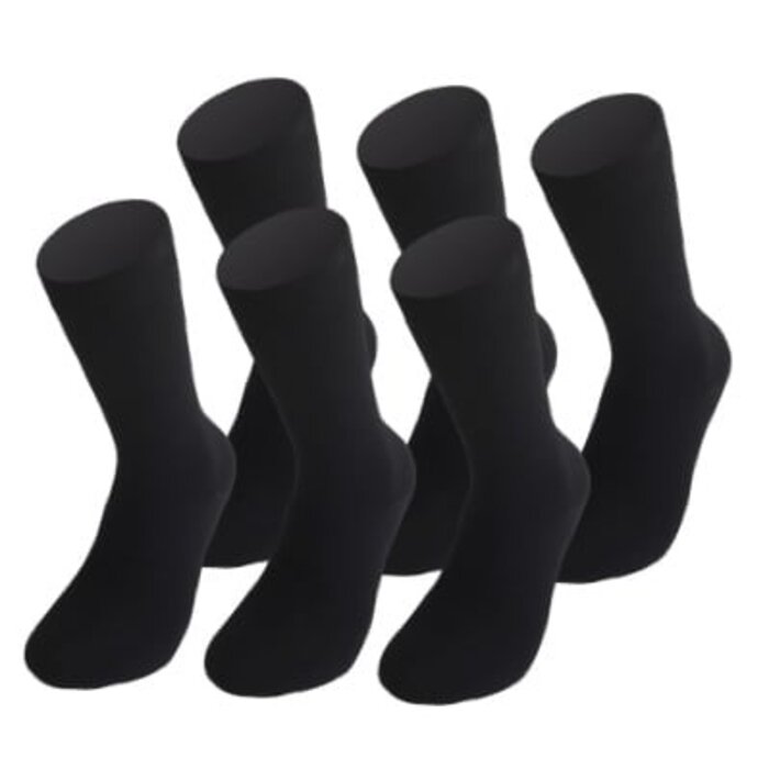 6 paar Bonanza herensokken naadloos zwart