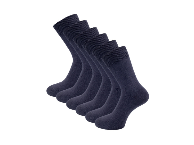 6 paar Herensokken naadloos antraciet