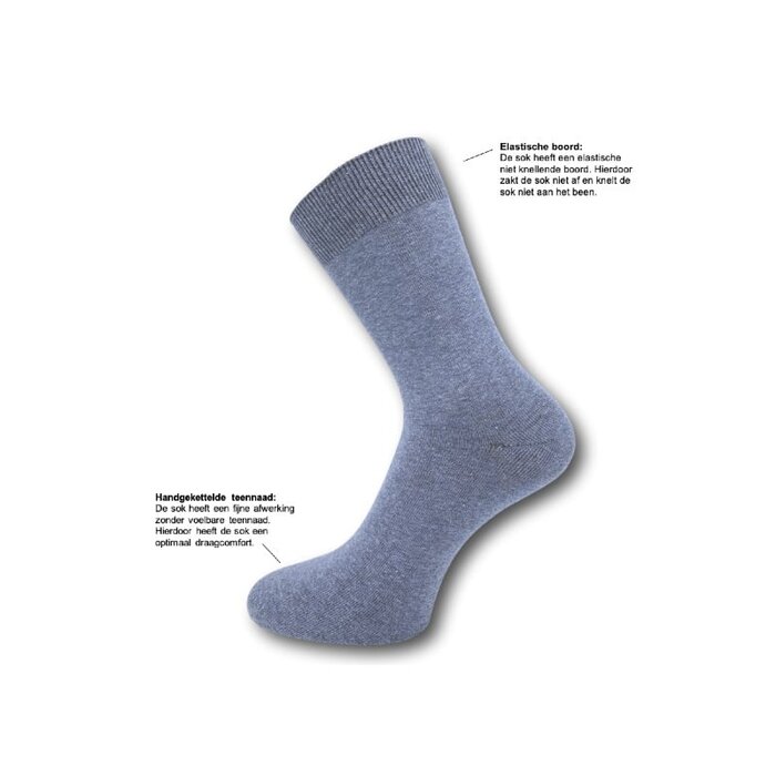 6 paar Herensokken naadloos jeans